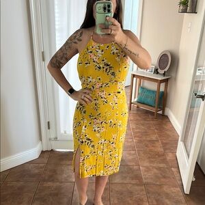 Floral Yellow Dress